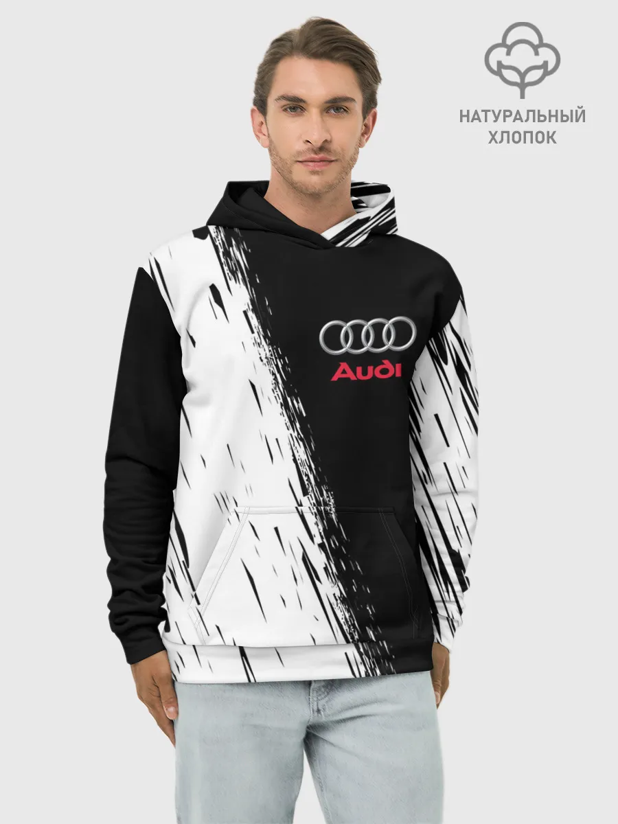 Худи мужской база хлопок / AUDI | АУДИ