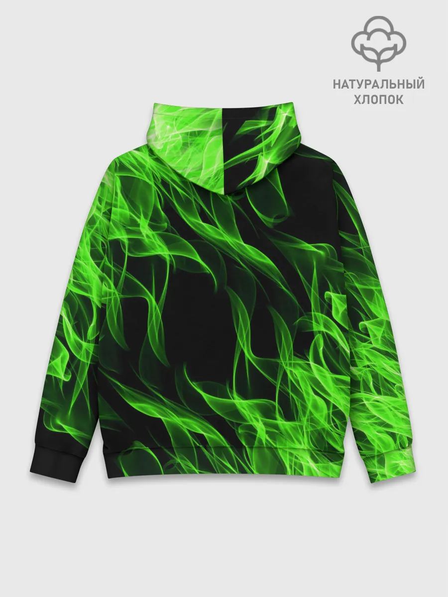 Худи мужской база хлопок / TOXIC FLAME