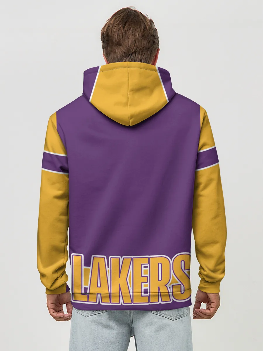 Худи мужской база хлопок / Los Angeles Lakers