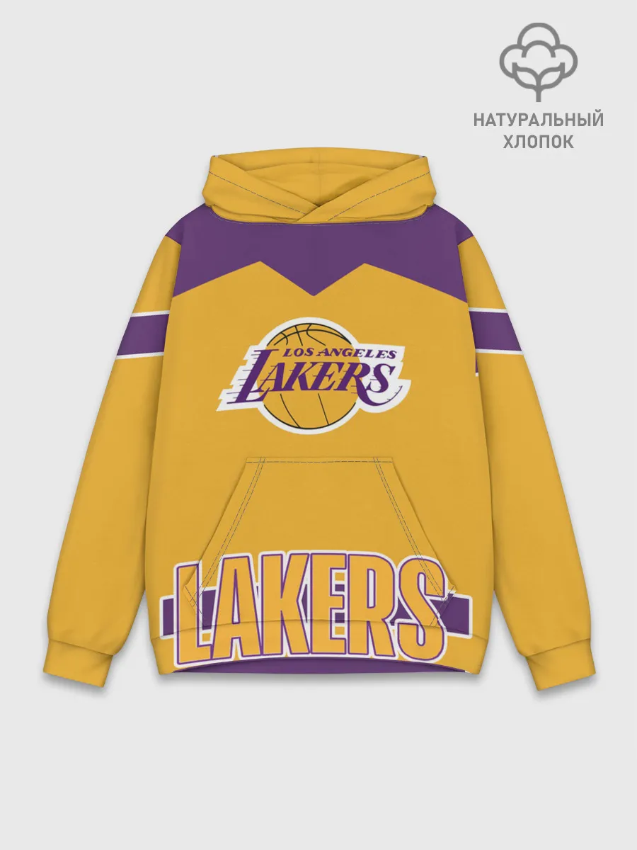 Худи мужской база хлопок / Los Angeles Lakers