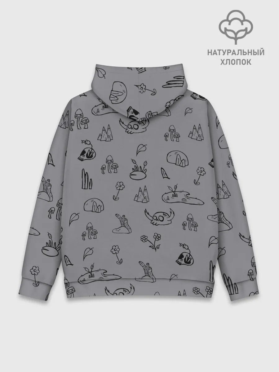 Худи мужской база хлопок / лягушка-портал