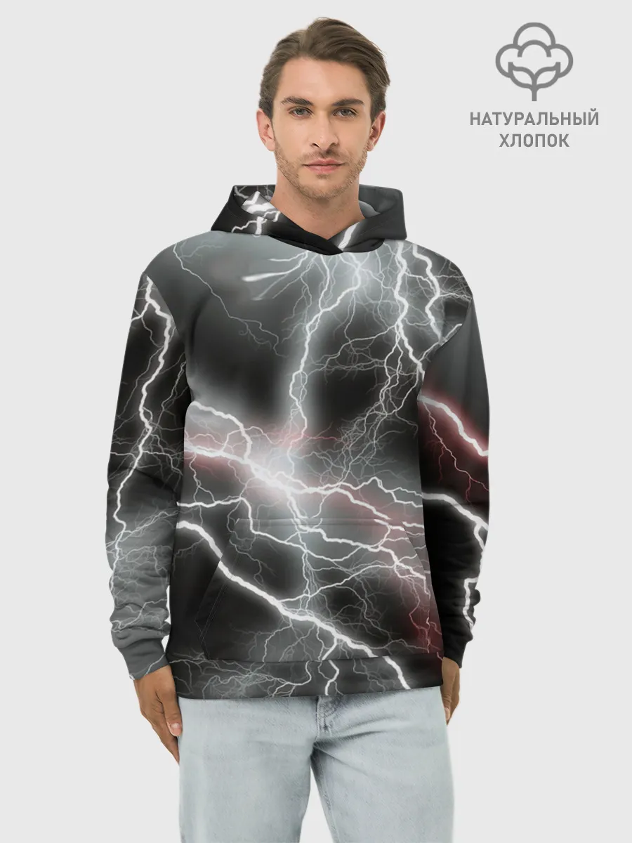 Худи мужской база хлопок / молния