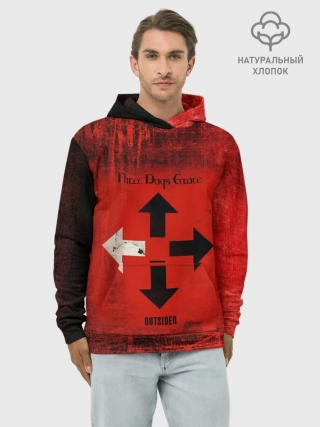 Худи мужской база хлопок / Three Days Grace