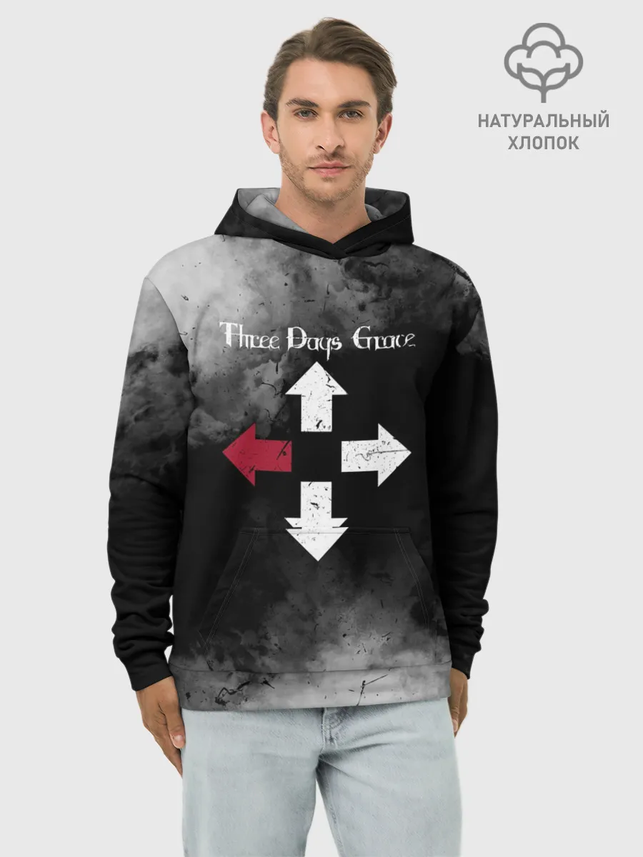 Худи мужской база хлопок / Three Days Grace