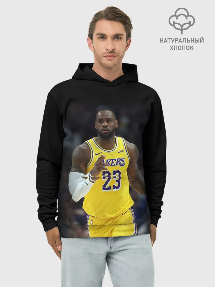 Худи мужской база хлопок / Леброн Джеймс