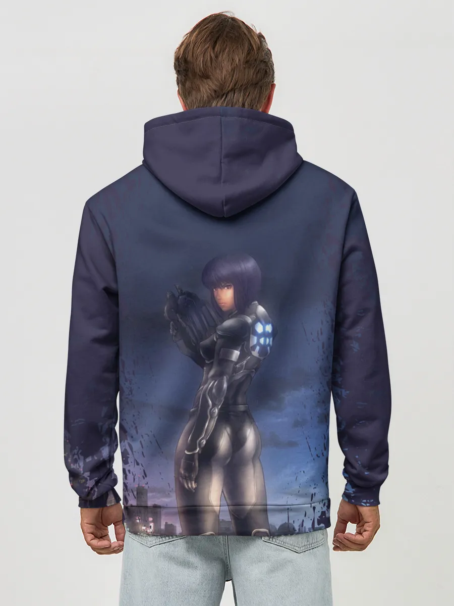 Худи мужской база хлопок / Призрак в доспехах