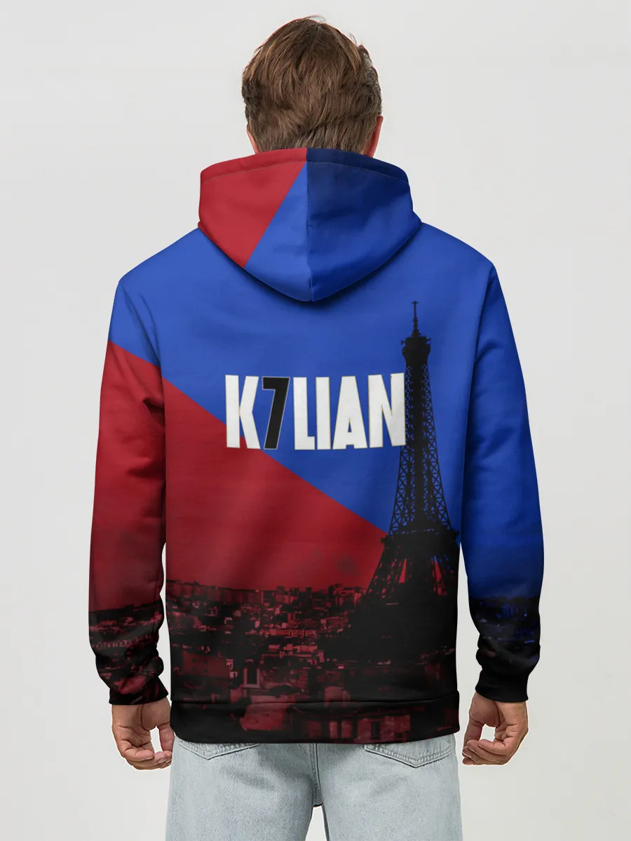 Худи мужской база хлопок / Мбапе