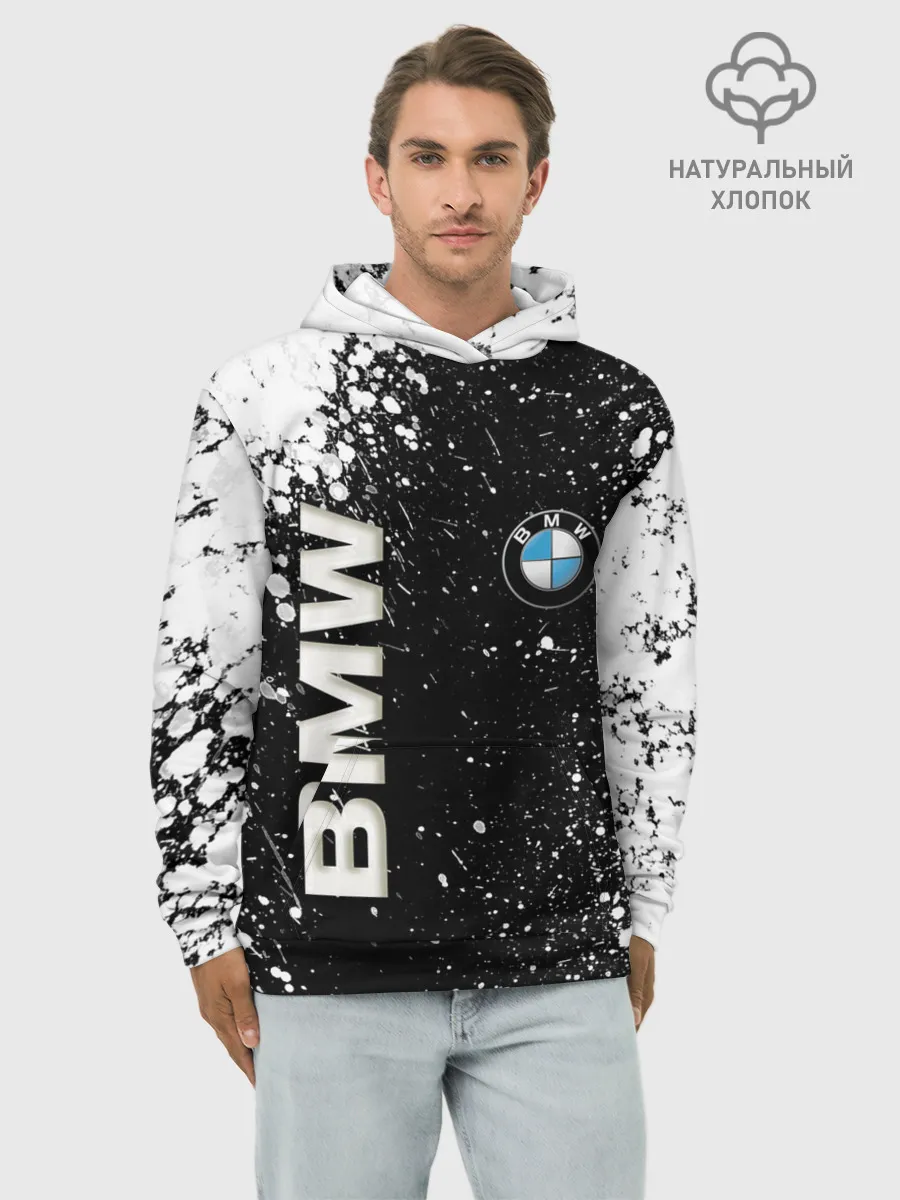 Худи мужской база хлопок / BMW