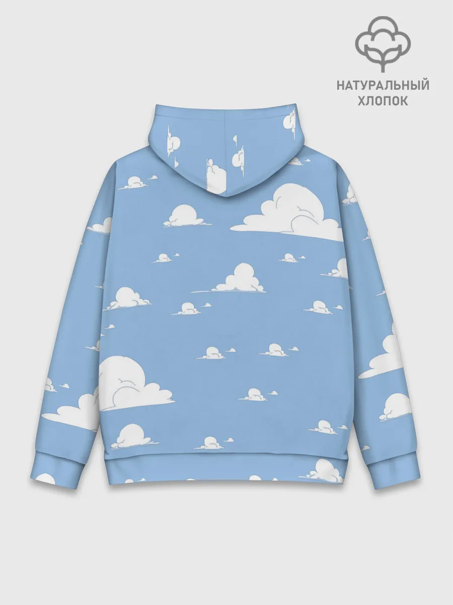 Худи мужской база хлопок / Время Приключений