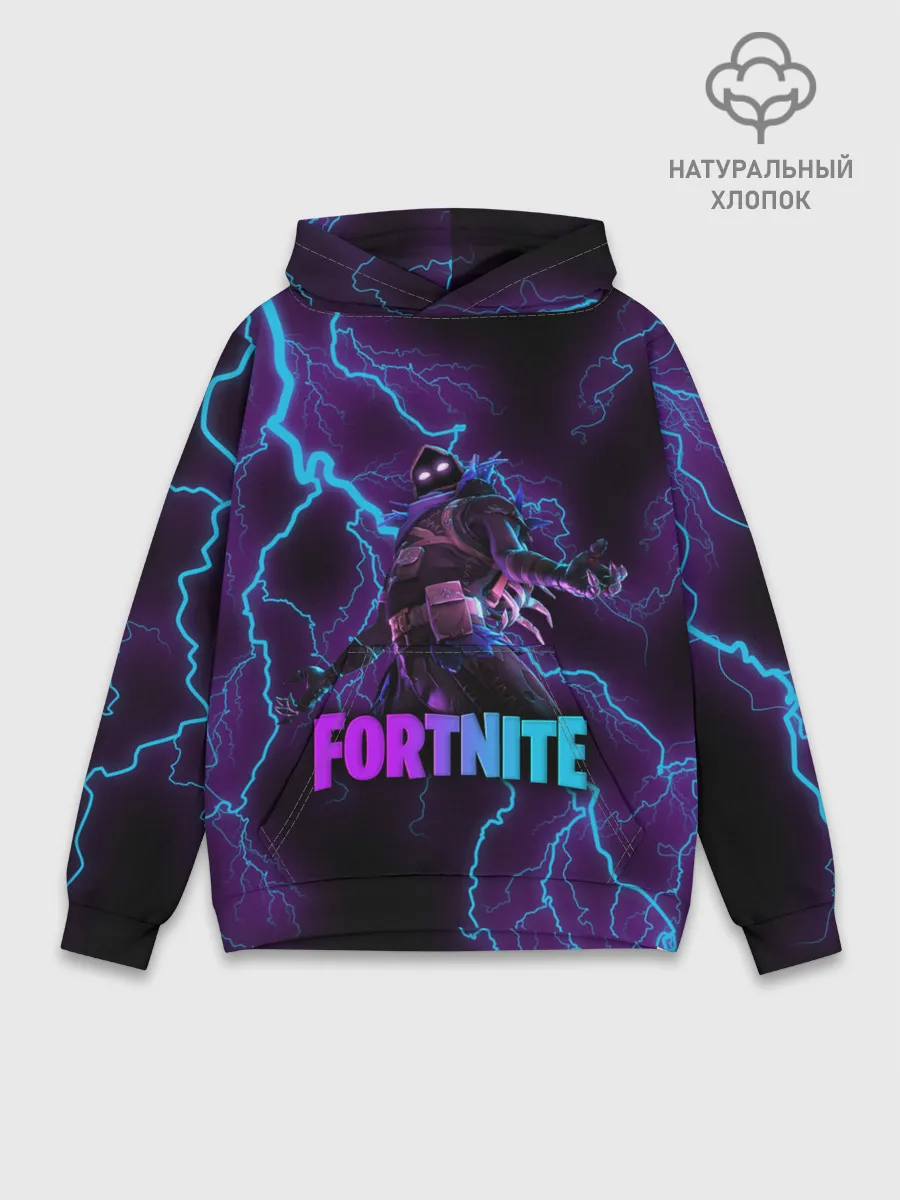 Худи мужской база хлопок / FORTNITE RAVEN