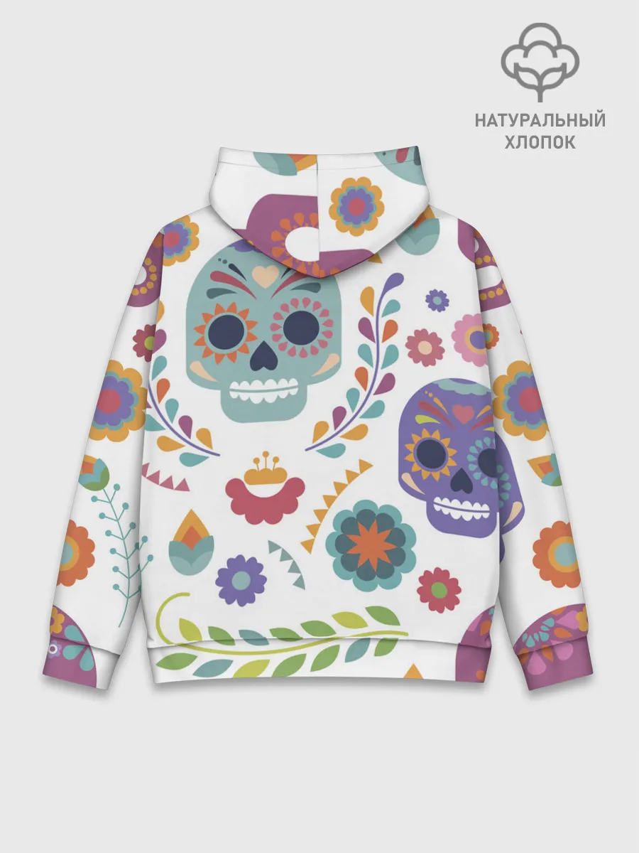 Худи мужской база хлопок / Мексиканские мотивы