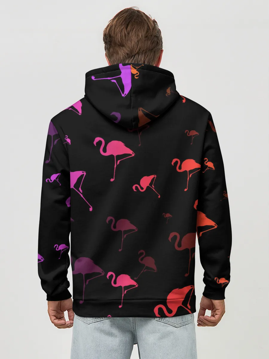 Худи мужской база хлопок / Фламинго