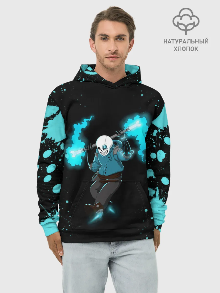 Худи мужской база хлопок / Undertale