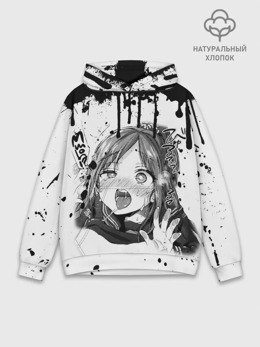 Худи мужской база хлопок / АХЕГАО с подтёками