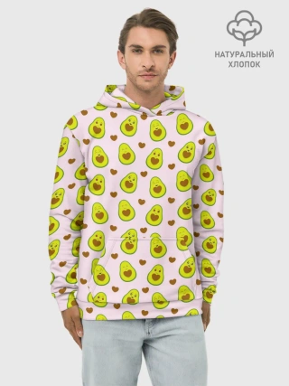 Худи мужской база хлопок / АВОКАДО