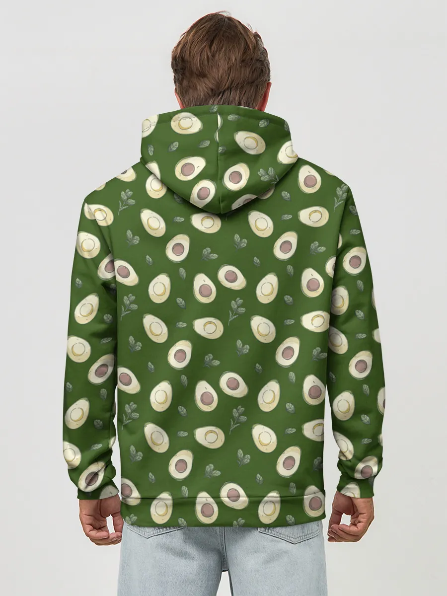 Худи мужской база хлопок / АВОКАДО