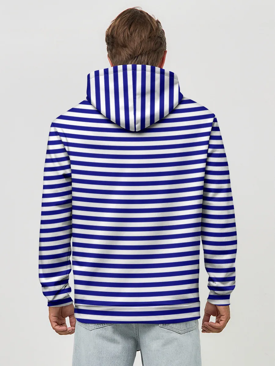 Худи мужской база хлопок / Тельняшка ВМФ