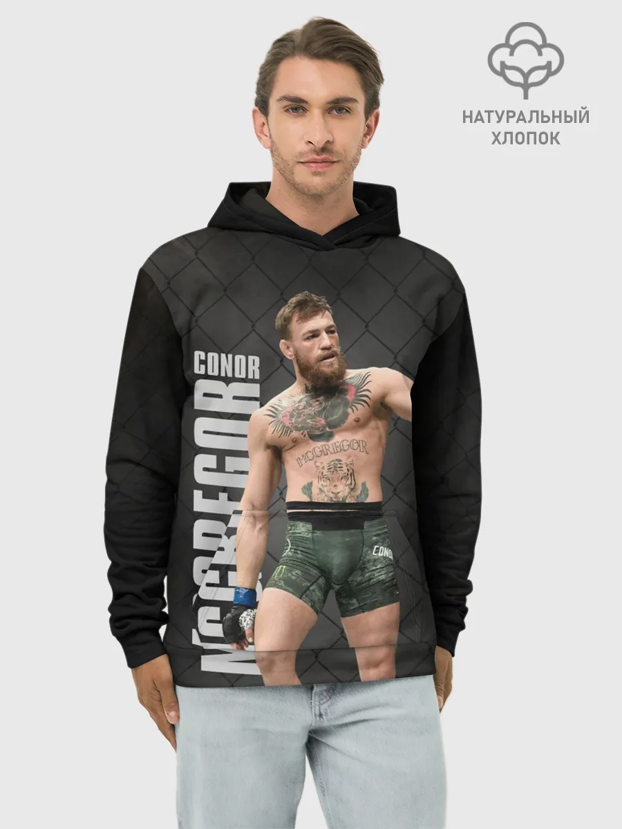 Худи мужской база хлопок / Конор МакГрегор