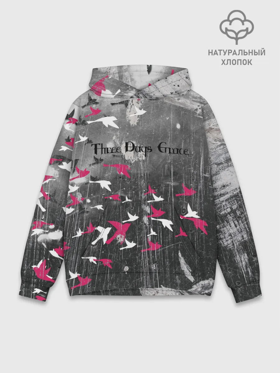 Худи мужской база хлопок / Three Days Grace art
