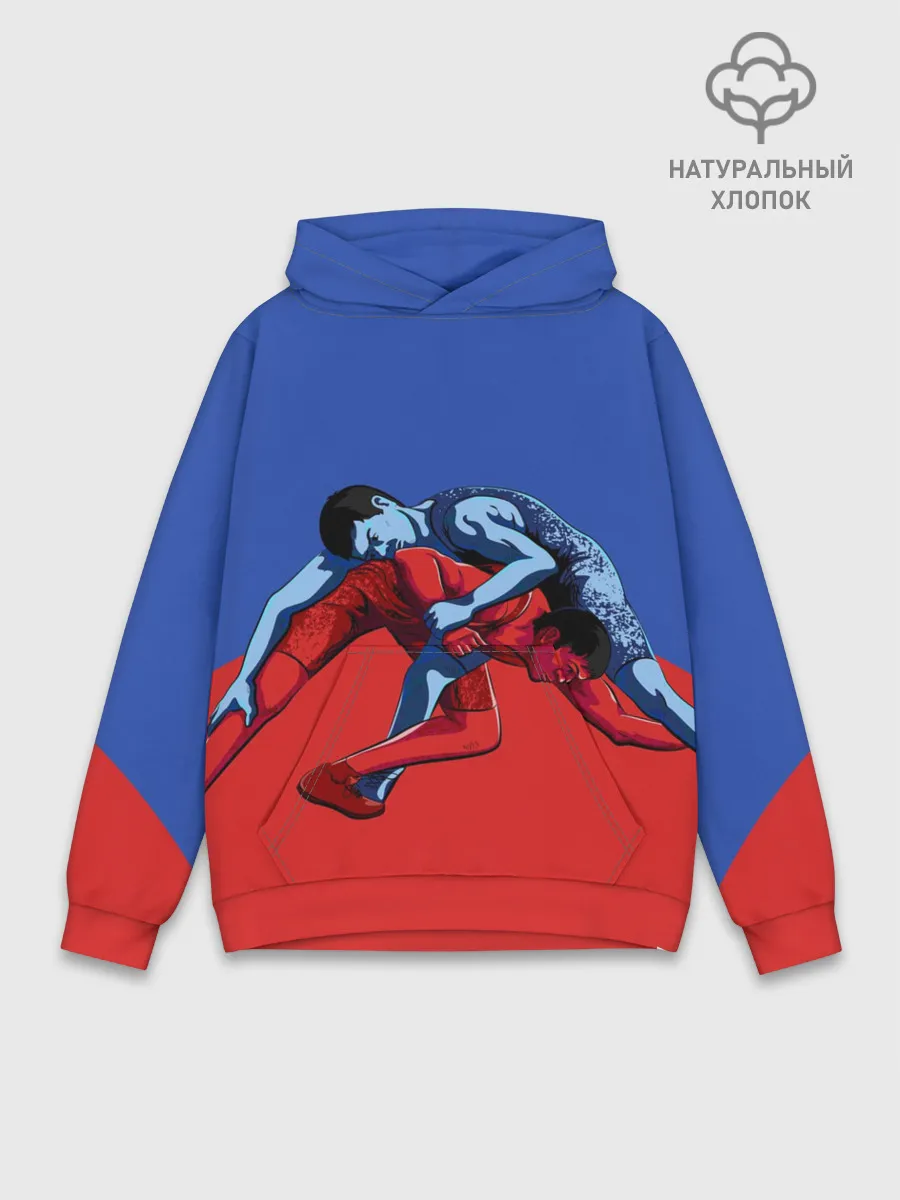 Худи мужской база хлопок / Борьба