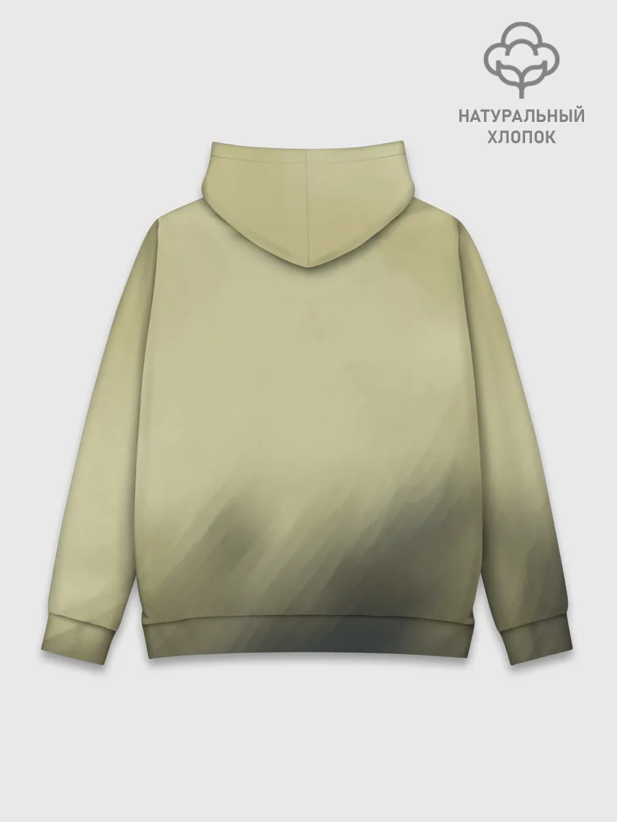 Худи мужской база хлопок / Военный