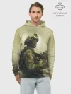 Худи мужской база хлопок / Военный