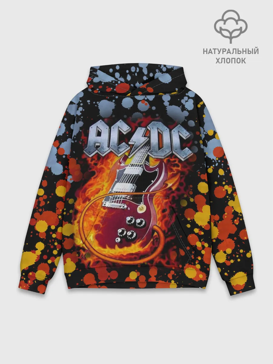 Худи мужской база хлопок / AC/DC