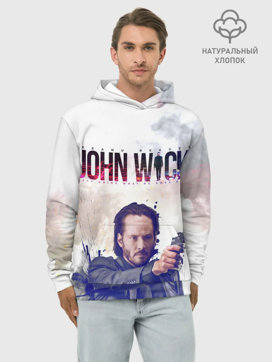 Худи мужской база хлопок / John Wick