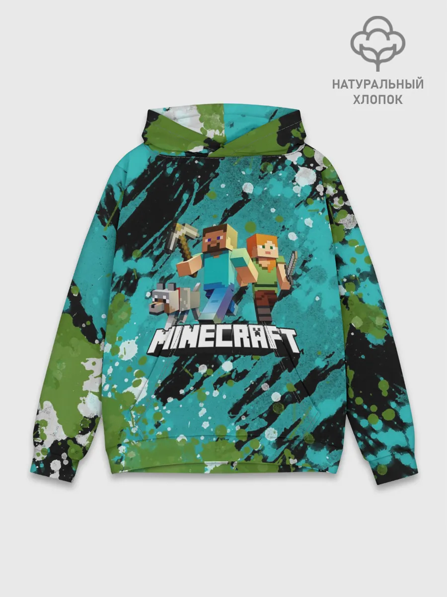 Худи мужской база хлопок / Minecraft / Майнкрафт