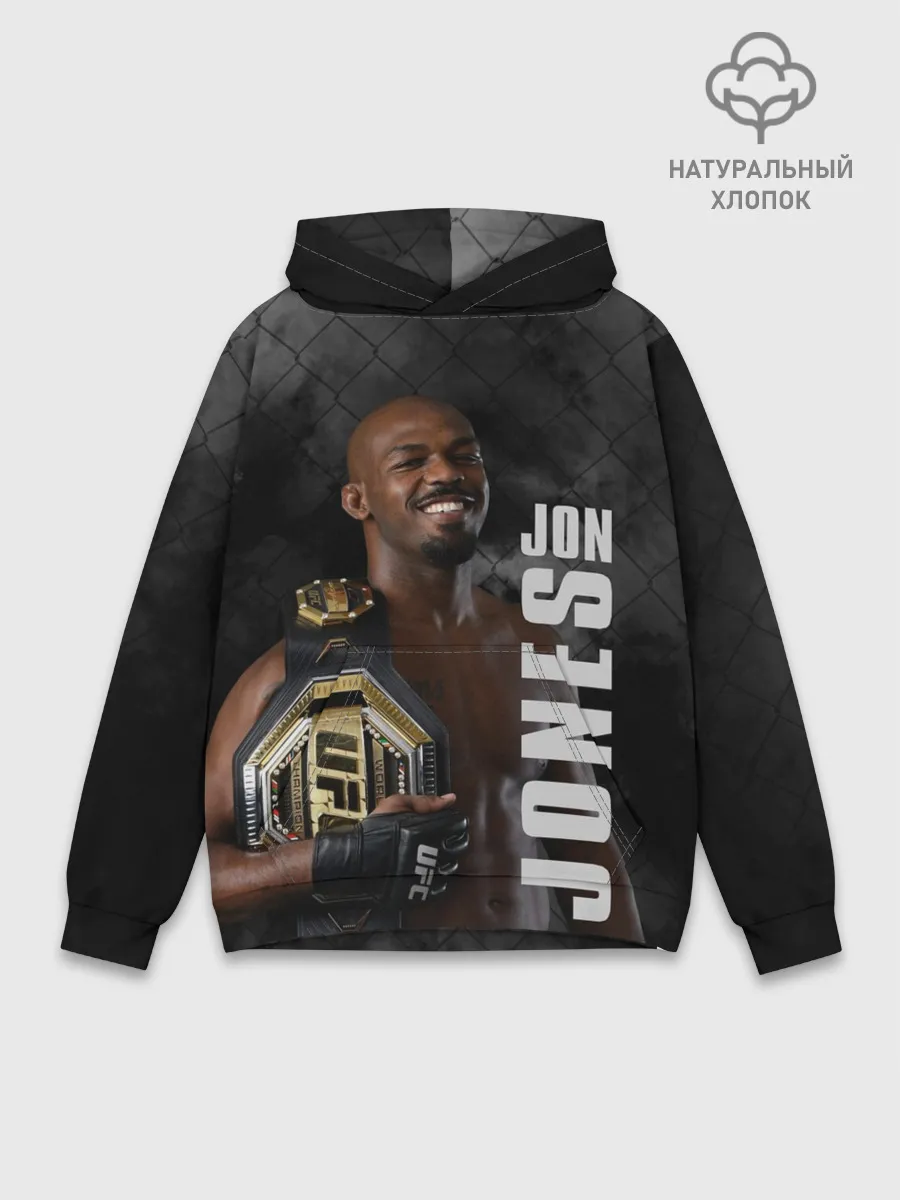 Худи мужской база хлопок / Jon Jones / Джон Джонс