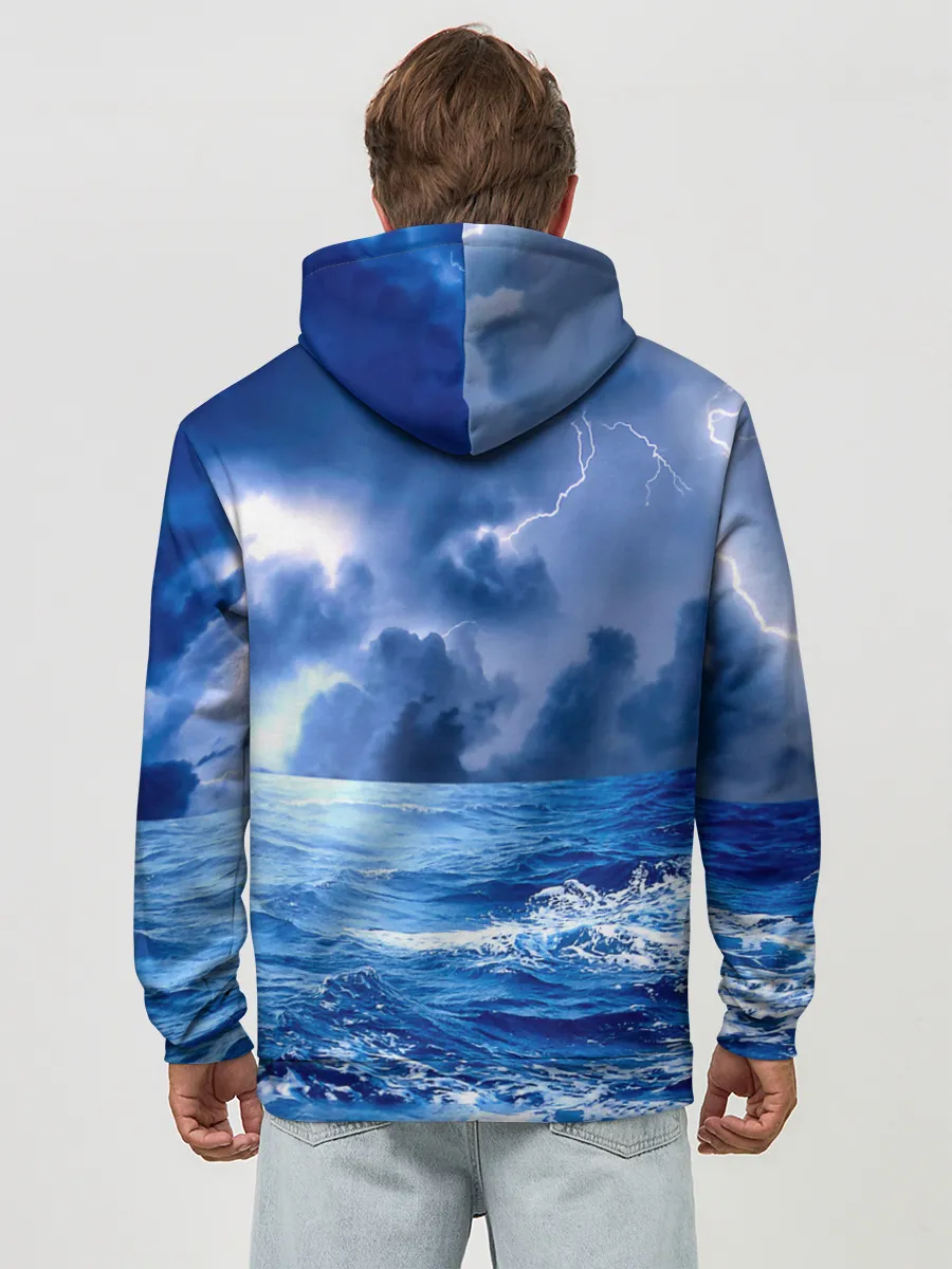 Худи мужской база хлопок / ВМФ