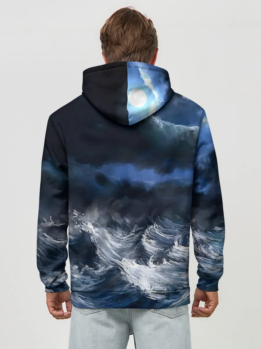 Худи мужской база хлопок / Военно-морской флот