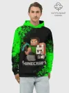 Худи мужской база хлопок / MINECRAFT