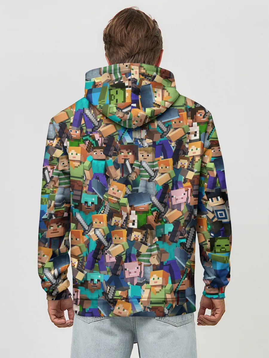 Худи мужской база хлопок / MINECRAFT ПЕРСОНАЖИ