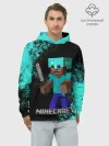 Худи мужской база хлопок / MINECRAFT