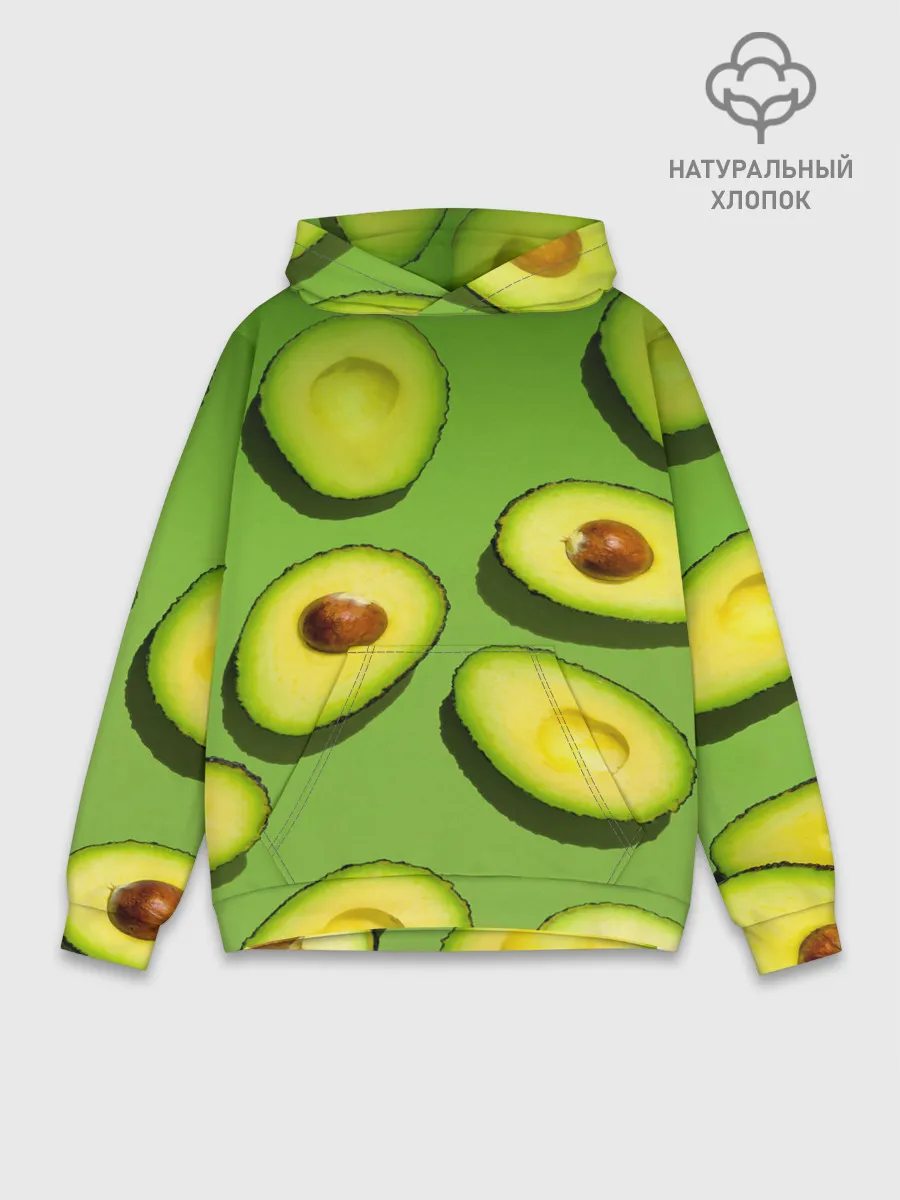 Худи мужской база хлопок / АВАКАДО ПАТТЕРН.