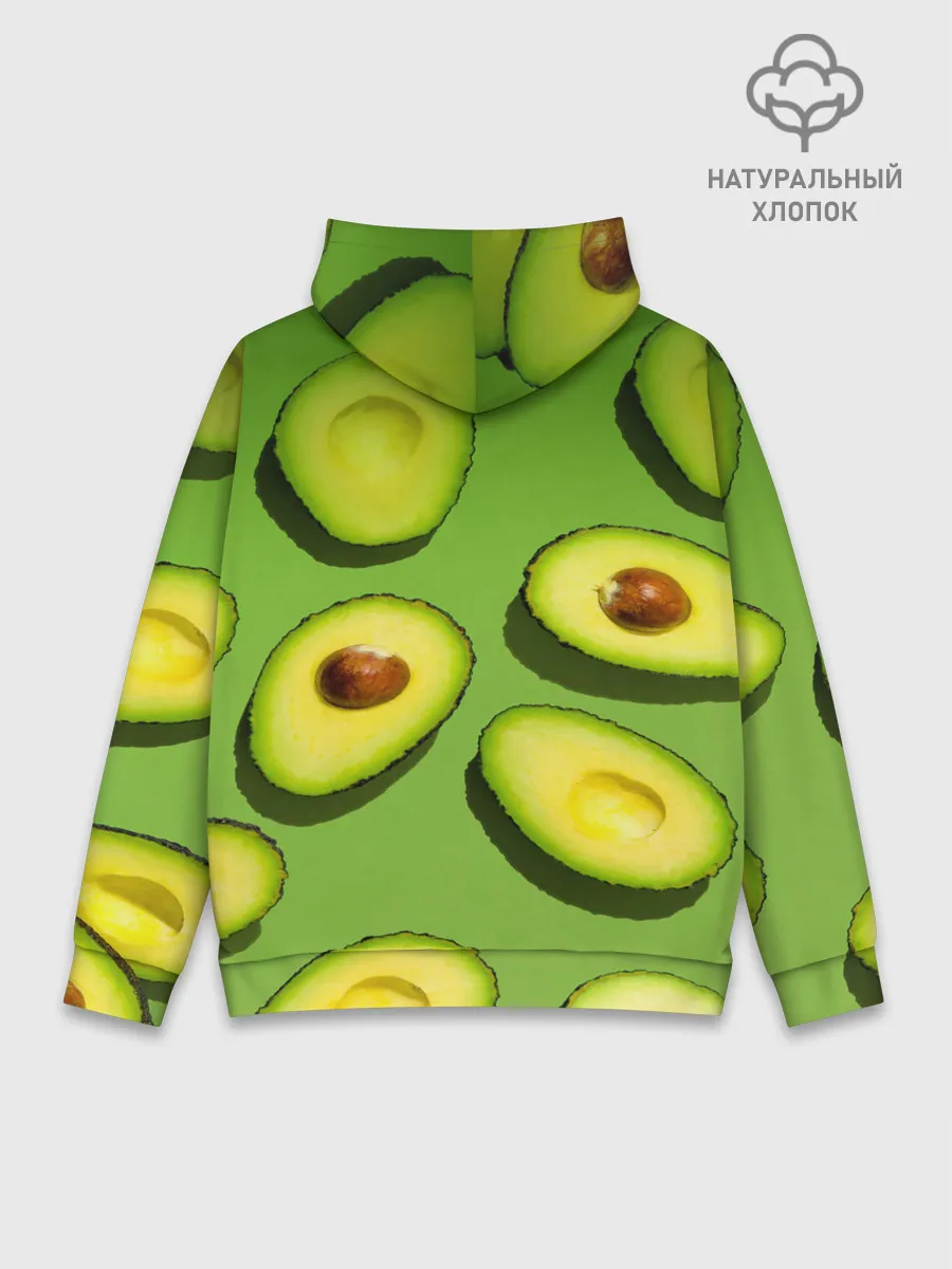 Худи мужской база хлопок / АВАКАДО ПАТТЕРН.