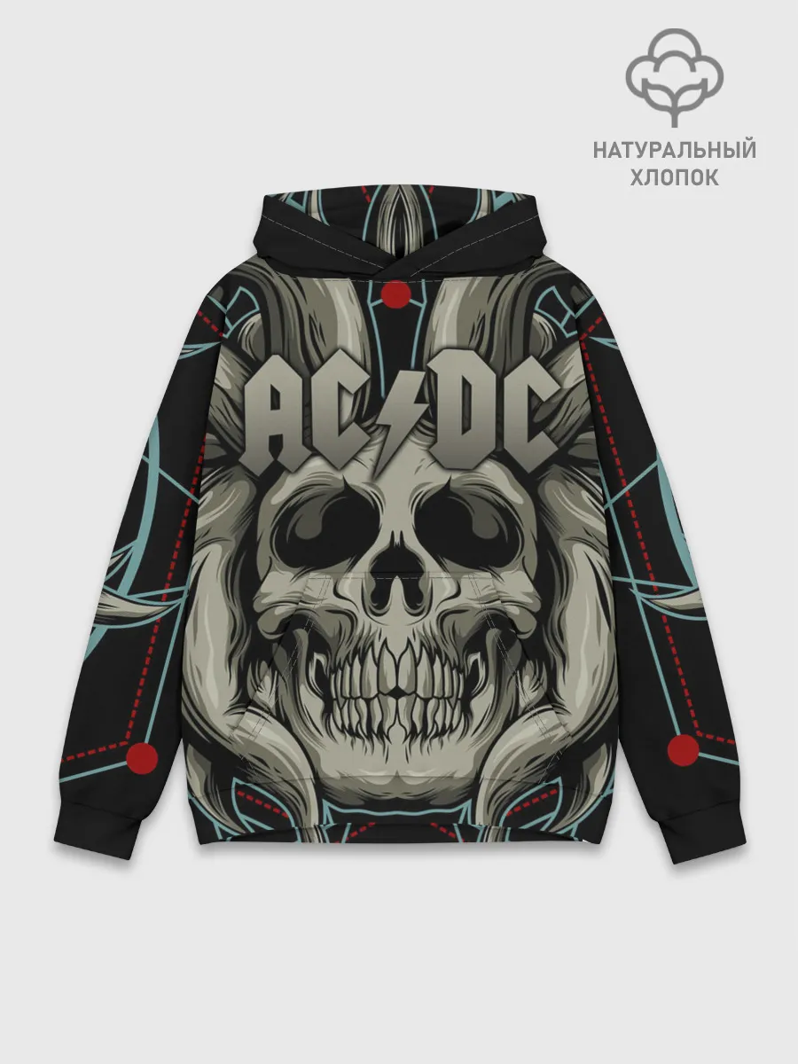 Худи мужской база хлопок / AC/DC