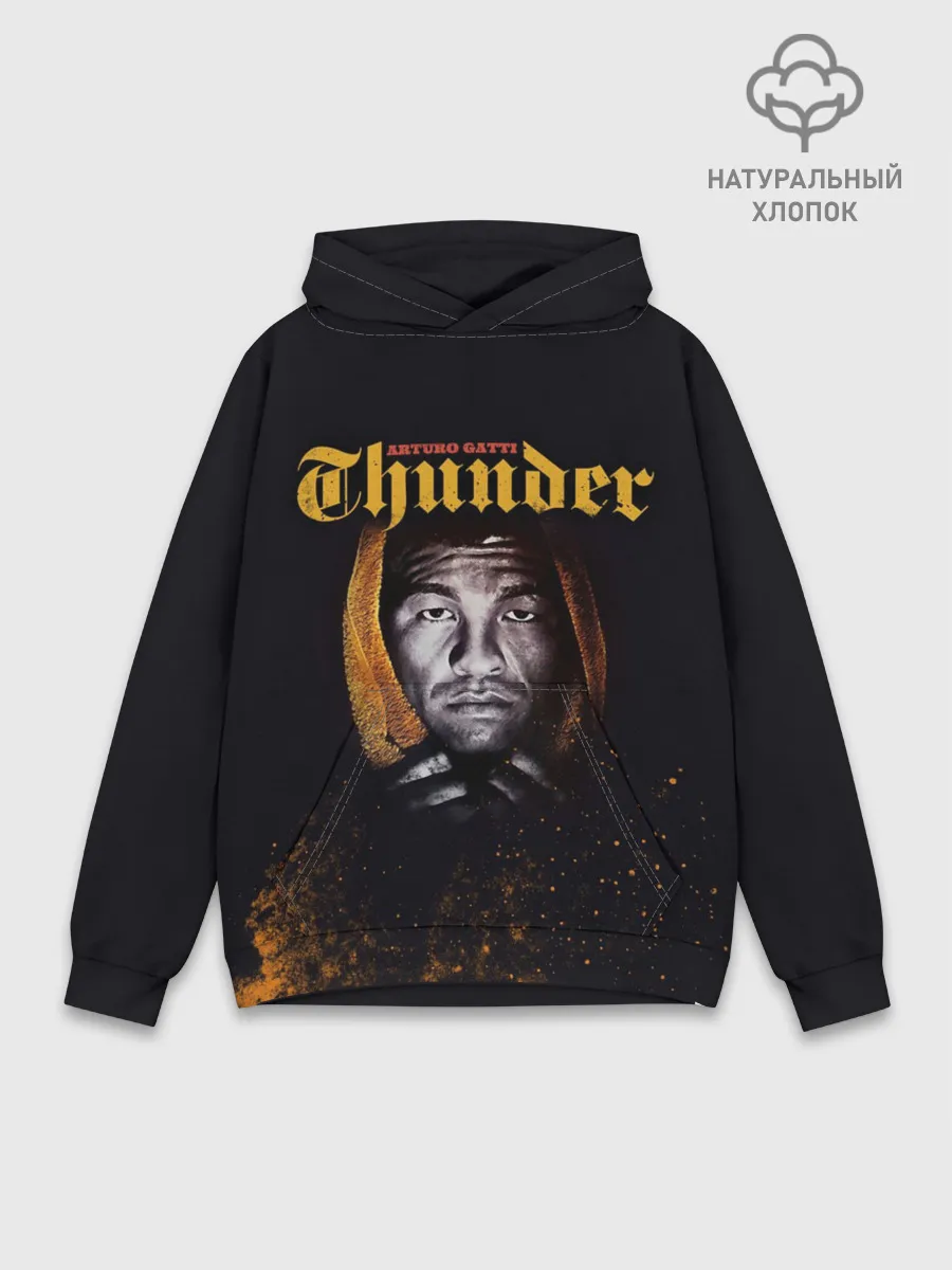 Худи мужской база хлопок / Arturo Thunder Gatti
