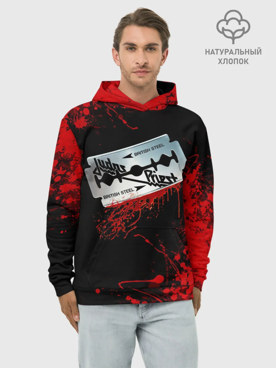 Худи мужской база хлопок / JUDAS PRIEST.
