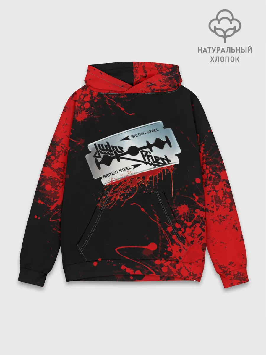 Худи мужской база хлопок / JUDAS PRIEST.