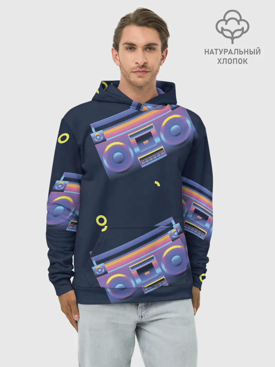 Худи мужской база хлопок / Retro style