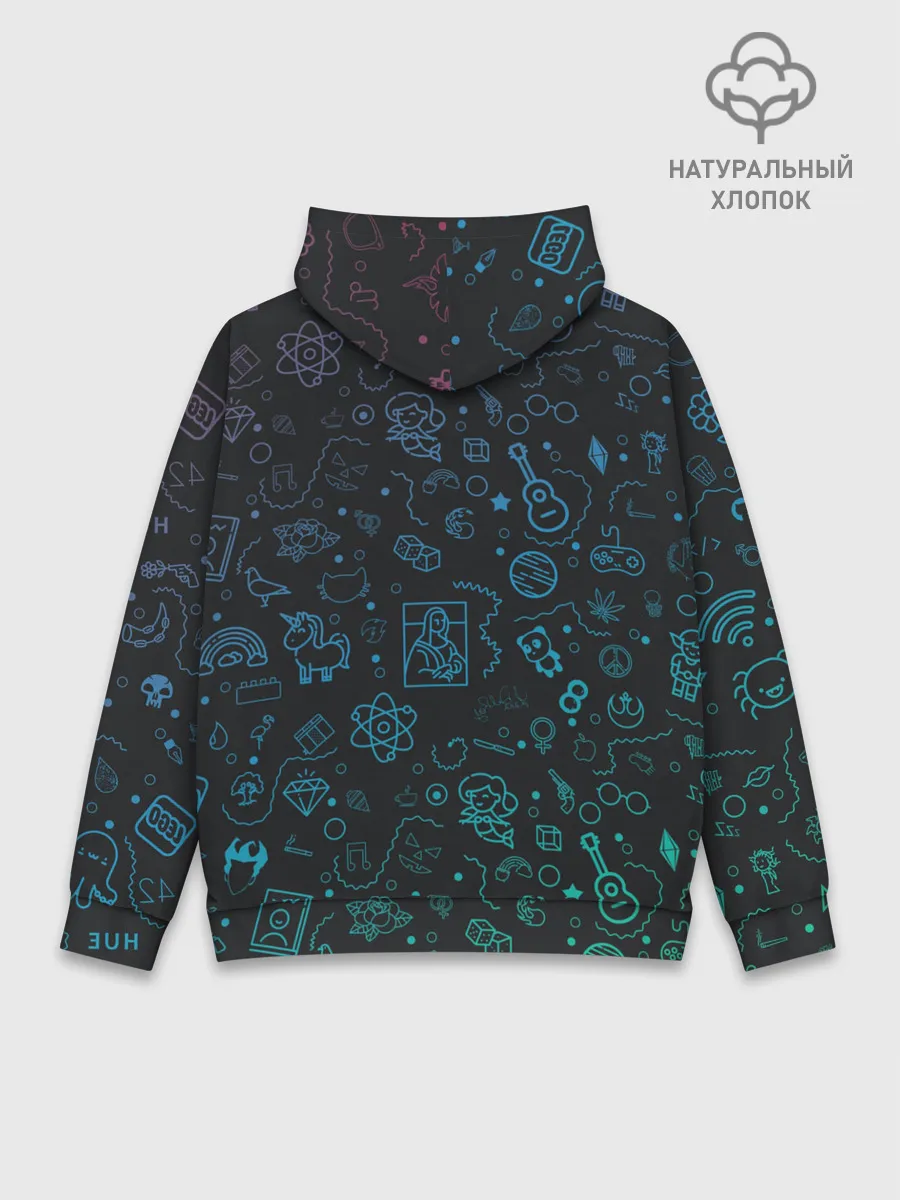 Худи мужской база хлопок / NEON