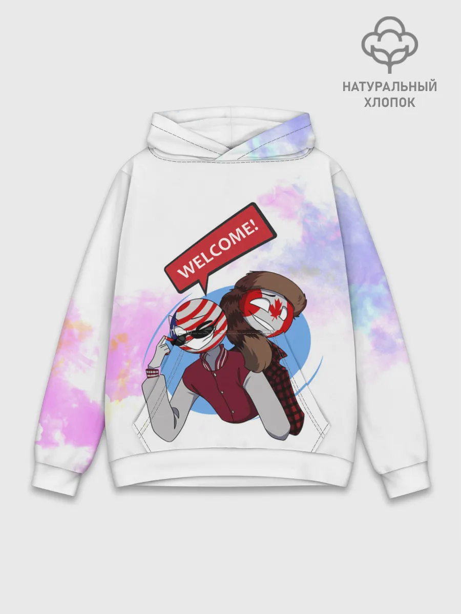 Худи мужской база хлопок / Country Humans