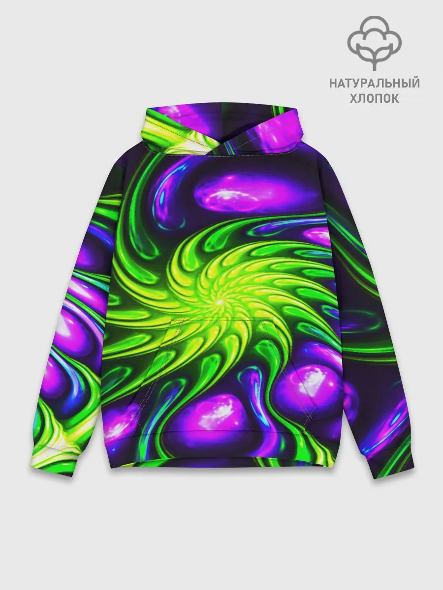 Худи мужской база хлопок / NEON&ACID