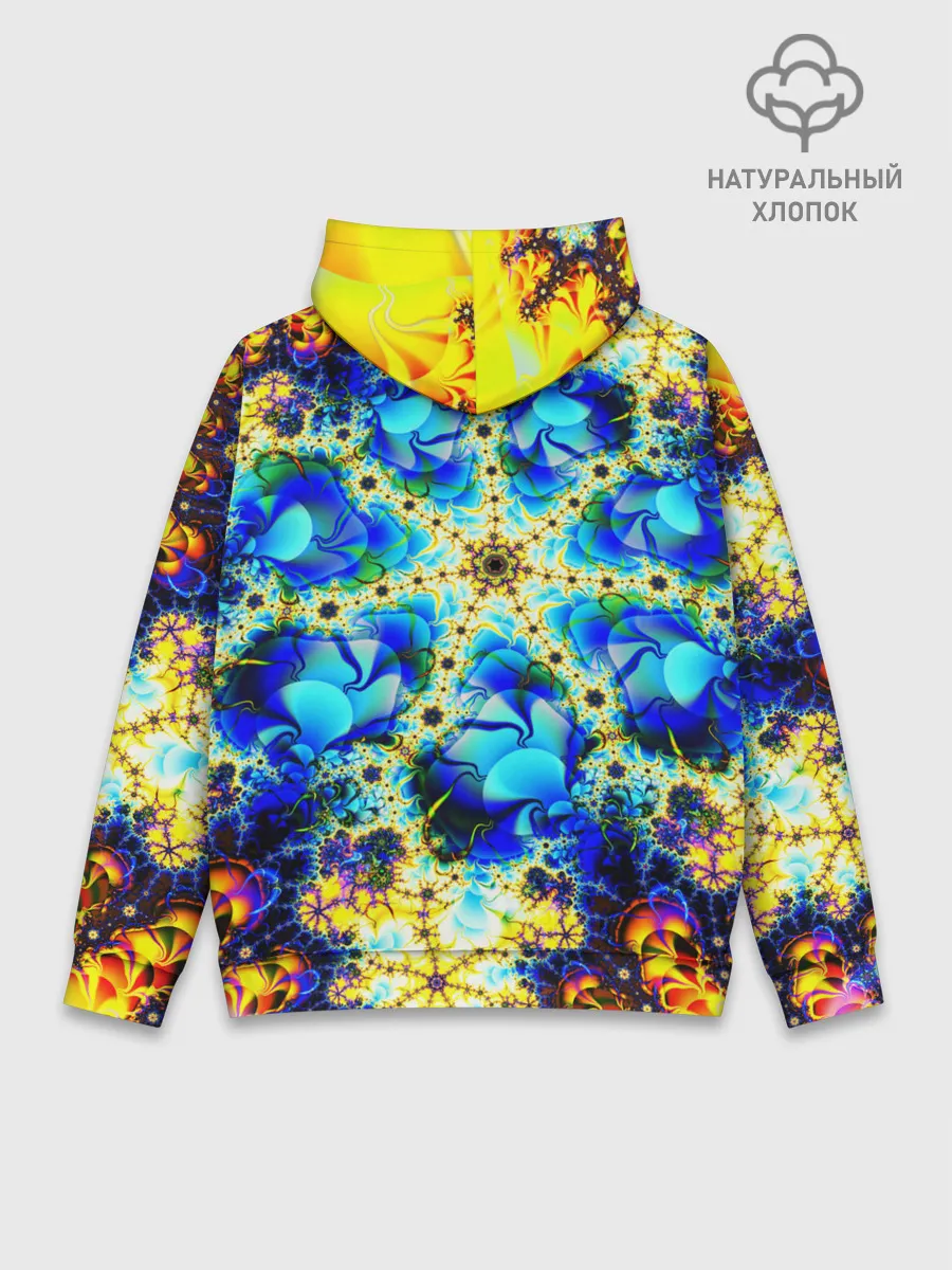Худи мужской база хлопок / ИЛЛЮЗИЯ ФРАКТАЛОВ
