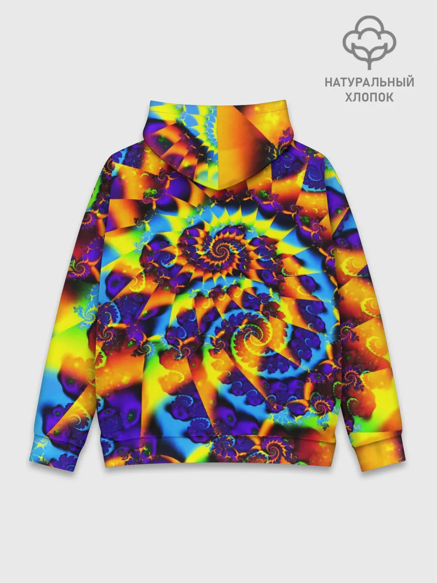 Худи мужской база хлопок / TIE-DYE COLOR