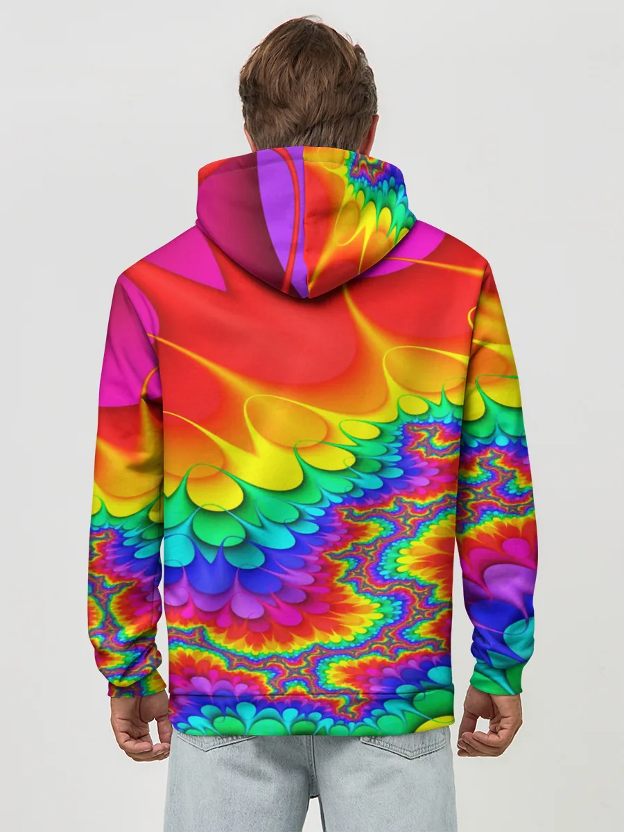 Худи мужской база хлопок / TIE-DYE