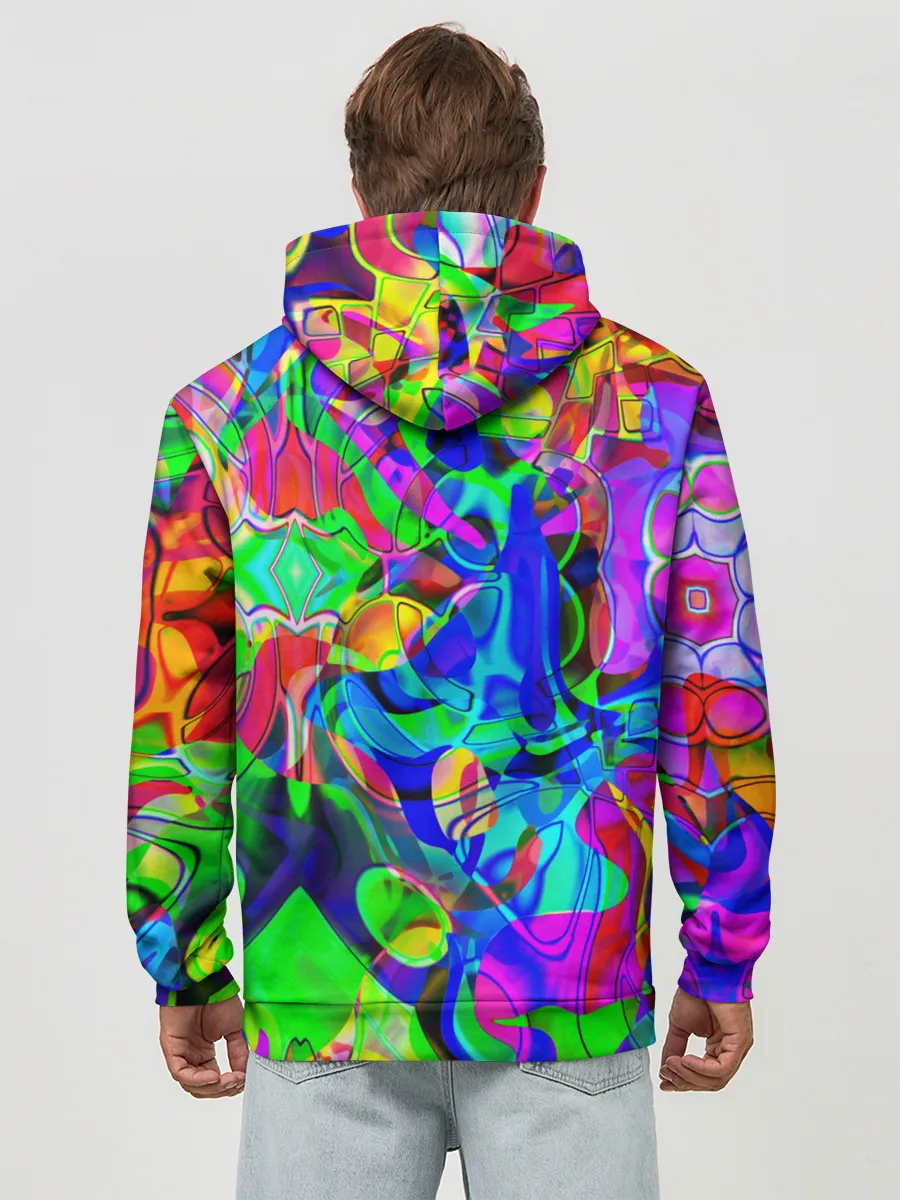 Худи мужской база хлопок / НЕОНОВЫЕ КРАСКИ