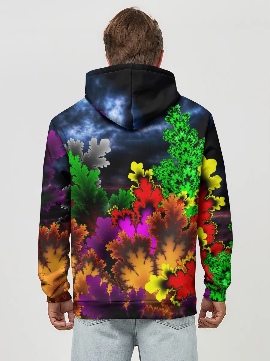 Худи мужской база хлопок / КИСЛОТНАЯ АБСТРАКЦИЯ